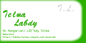 telma labdy business card